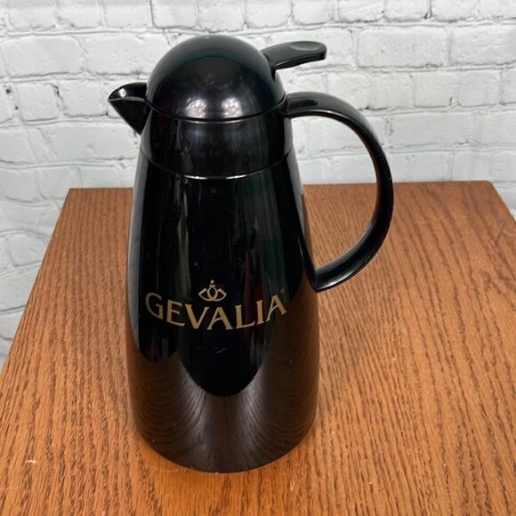 Gevalia Kaffe Coffee Thermal Insulated Color Black Server Carafe Pot 1 QT - Picture 3 of 4